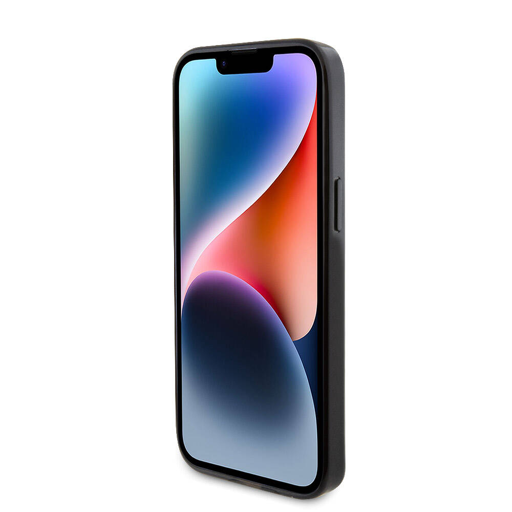 iPhone 15 Pro Max Kılıf TUMI orijinal Lisanslı M-safe Şarj Özellikli PC TPU Metal Logolu Ring Standlı Kılıf