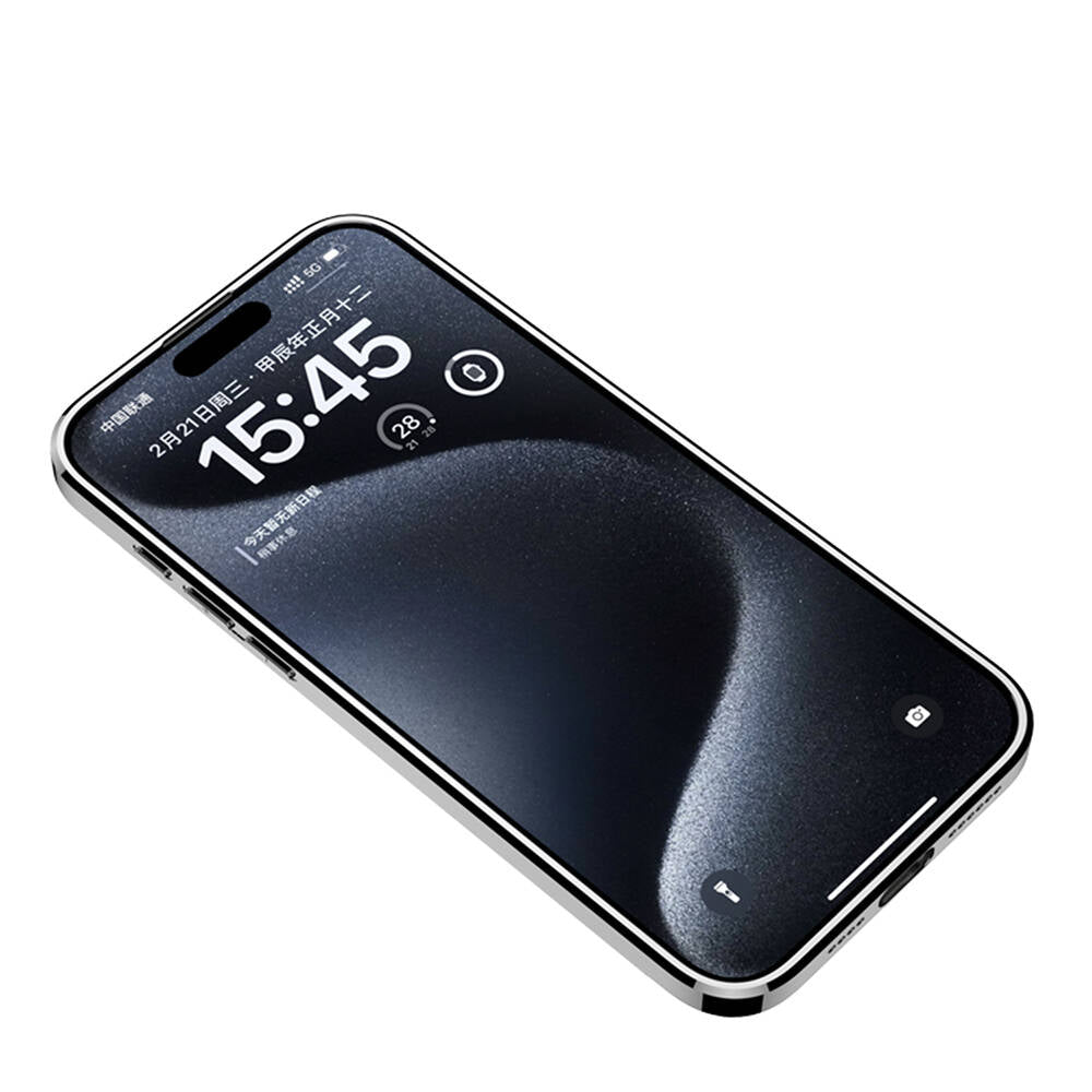 iPhone 15 Pro Max Kılıf Ultra İnce Kamera Korumalı PC + Deri Arka Yüzey Zore X-Pro Kılıf