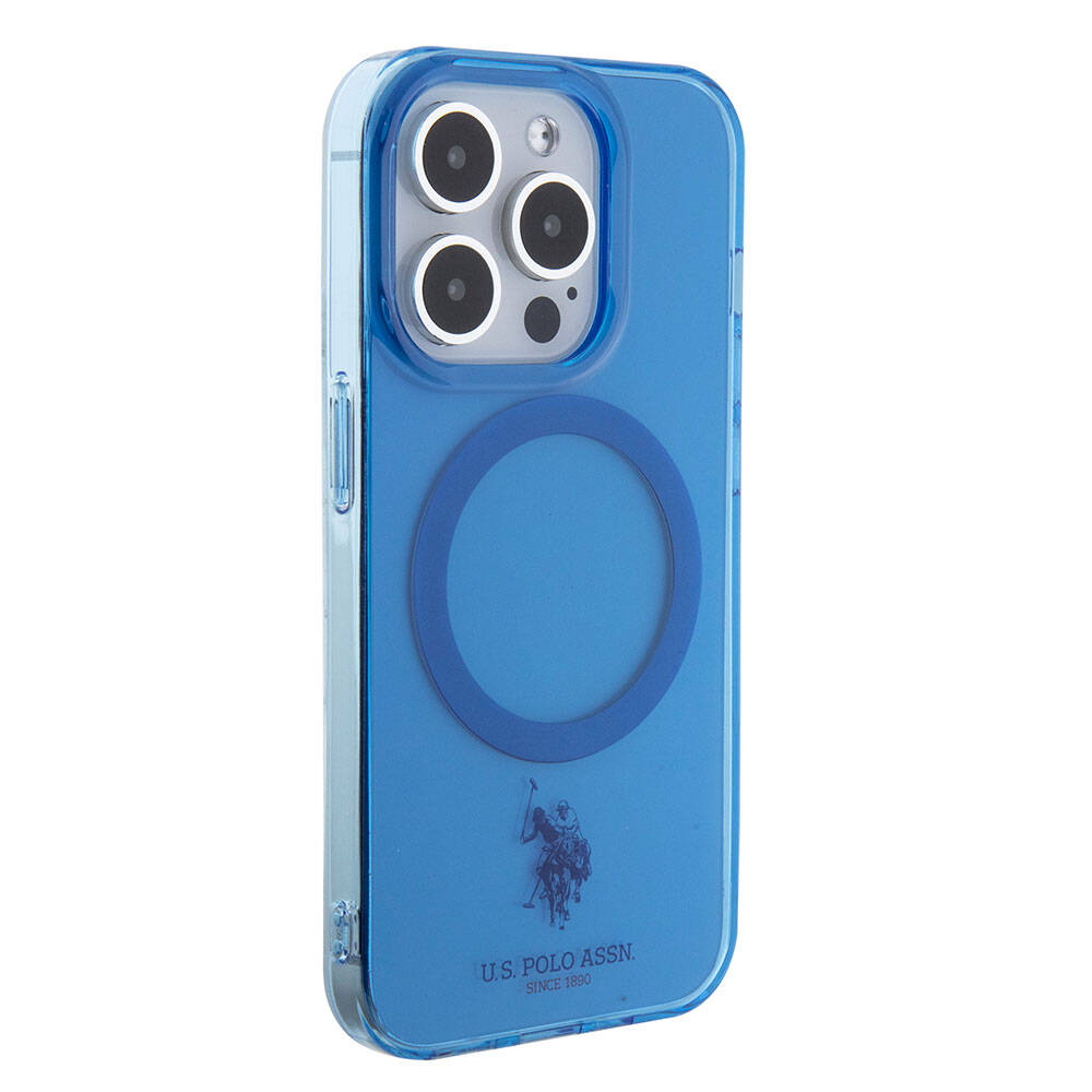 iPhone 15 Pro Max Kılıf U.S. Polo Assn. orijinal Lisanslı M-safe Şarj Özellikli Transparan Tasarım Kılıf