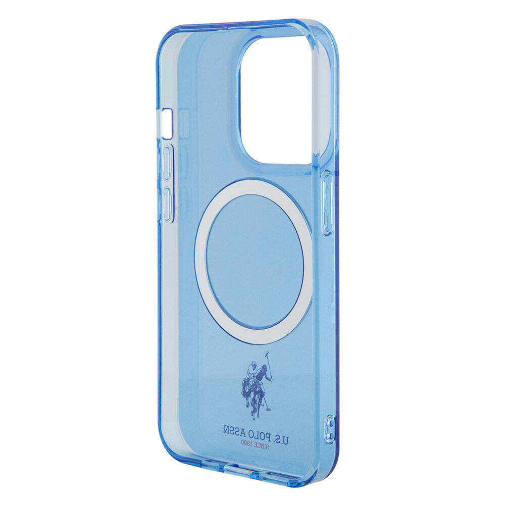 iPhone 15 Pro Max Kılıf U.S. Polo Assn. orijinal Lisanslı M-safe Şarj Özellikli Transparan Tasarım Kılıf