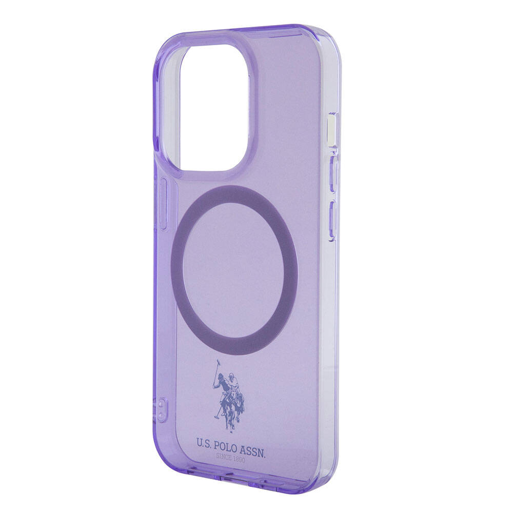 iPhone 15 Pro Max Kılıf U.S. Polo Assn. orijinal Lisanslı M-safe Şarj Özellikli Transparan Tasarım Kılıf