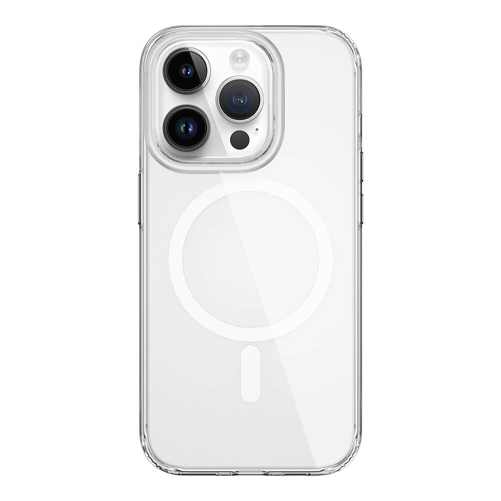 iPhone 15 Pro Max Kılıf Wiwu BC-022 M-safe Şarj Özellikli Şeffaf Transparan Kılıf