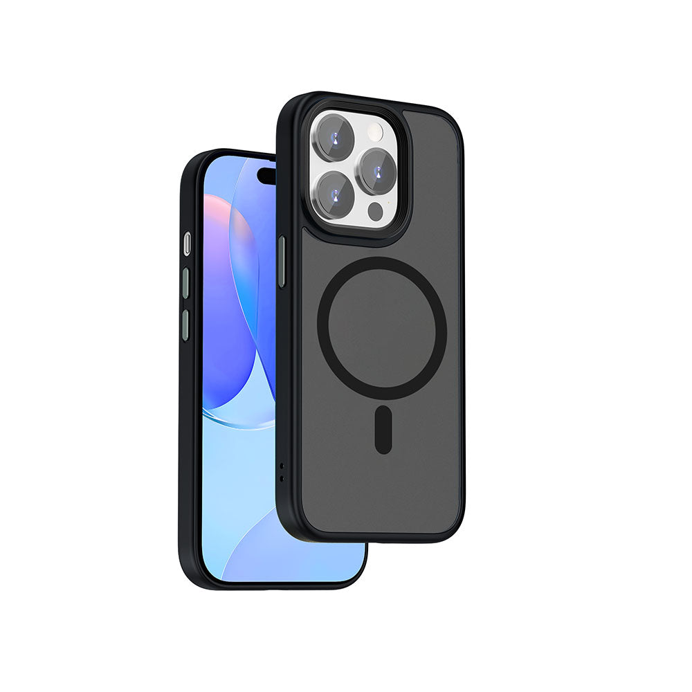 iPhone 15 Pro Max Kılıf Wiwu FGG-011 M-safe Şarj Özellikli Kamera Korumalı Kılıf