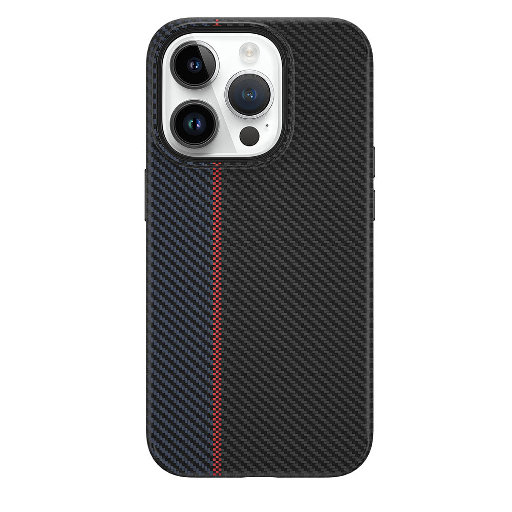 iPhone 15 Pro Max Kılıf Wiwu LCC-107 Karbon Fiber M-safe Şarj Özellikli Kamera Korumalı Kabon Kılıf