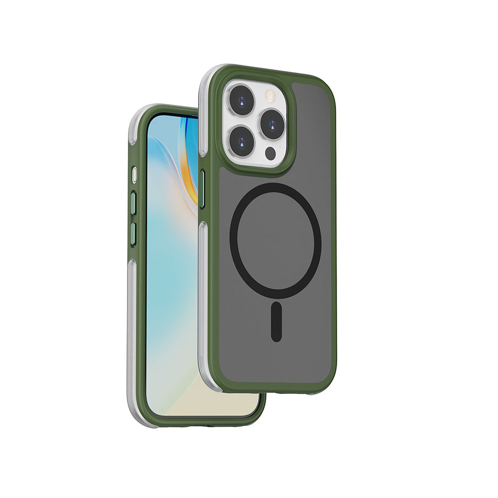 iPhone 15 Pro Max Kılıf Wiwu ZKK-012 M-safe Şarj Özellikli Air Cushion Kılıf