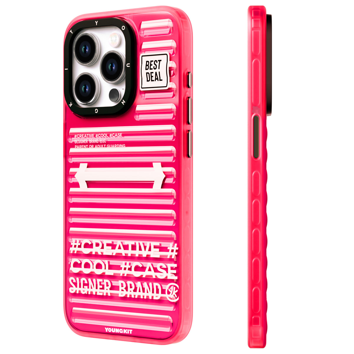 iPhone 15 Pro Max Kılıf YoungKit Luggage FireFly Serisi Kılıf