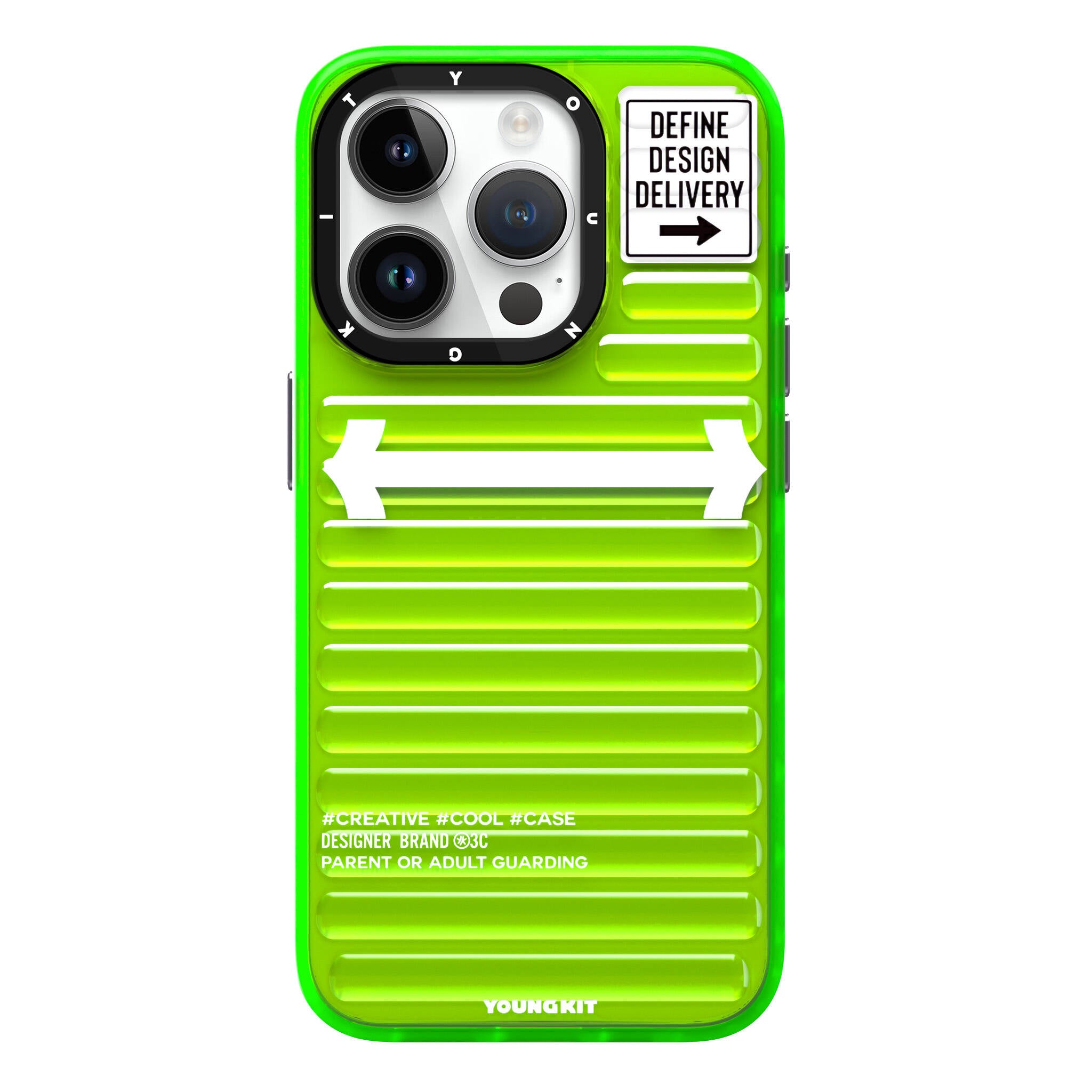 iPhone 15 Pro Max Kılıf YoungKit Luggage FireFly Serisi Kılıf