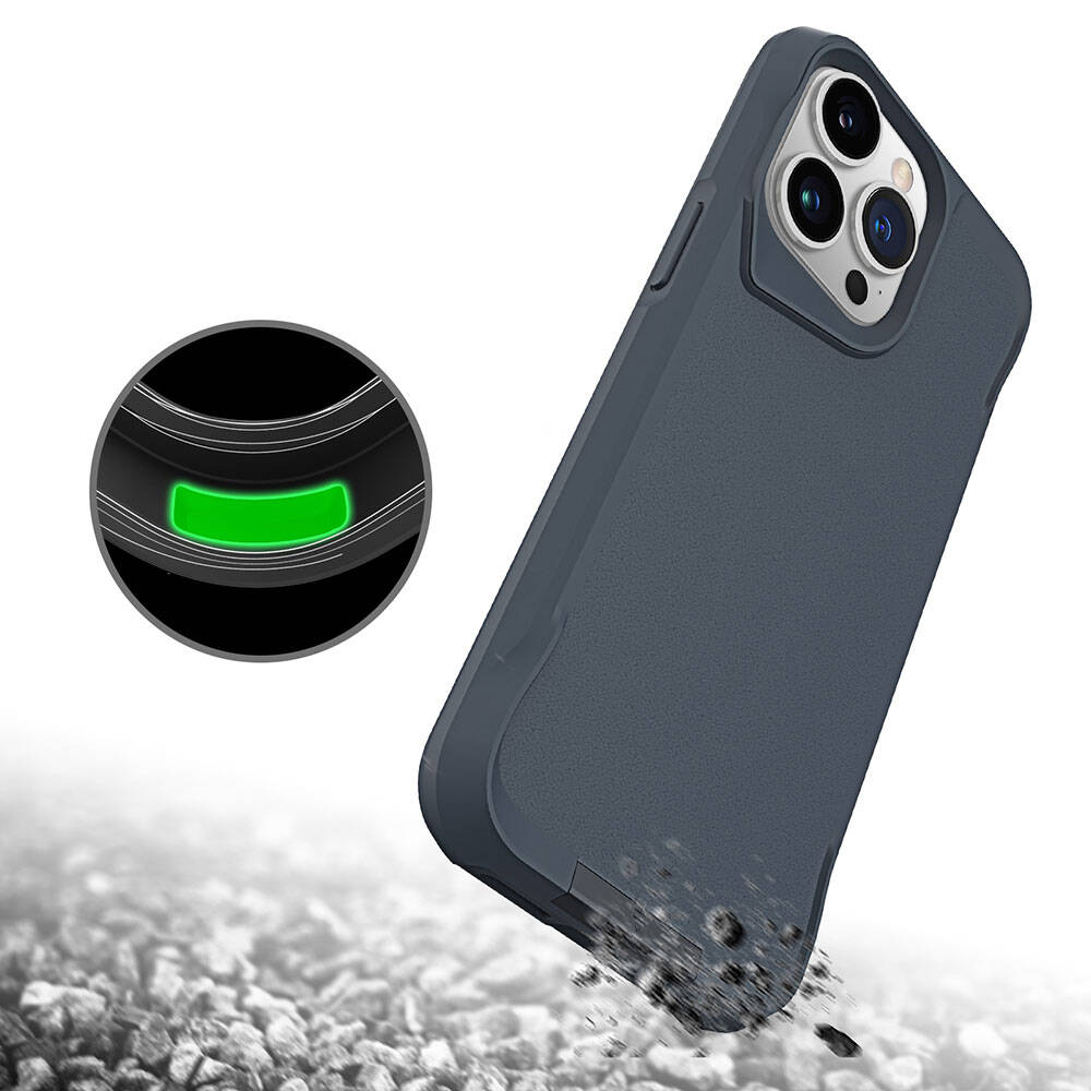 iPhone 15 Pro Max Kılıf Zore Airbag Kenarlı T-Max Mat Standlı Kılıf