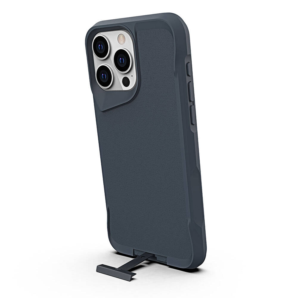 iPhone 15 Pro Max Kılıf Zore Airbag Kenarlı T-Max Mat Standlı Kılıf