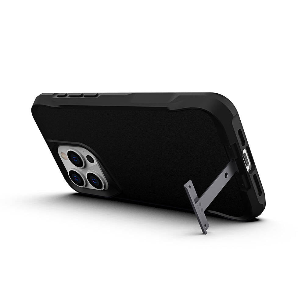 iPhone 15 Pro Max Kılıf Zore Airbag Kenarlı T-Max Mat Standlı Kılıf