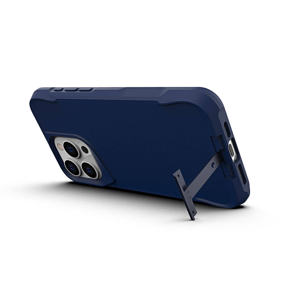 iPhone 15 Pro Max Kılıf Zore Airbag Kenarlı T-Max Mat Standlı Kılıf