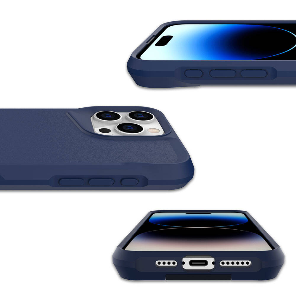 iPhone 15 Pro Max Kılıf Zore Airbag Kenarlı T-Max Mat Standlı Kılıf