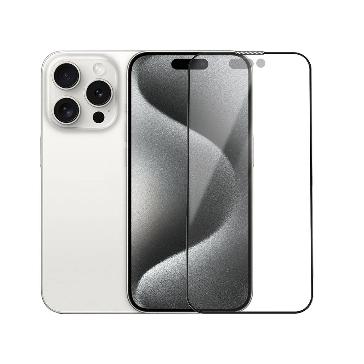 iPhone 15 Pro Max Wiwu iVista Screen Matte Ultra Güçlü Temperli Mat Ekran Koruyucu