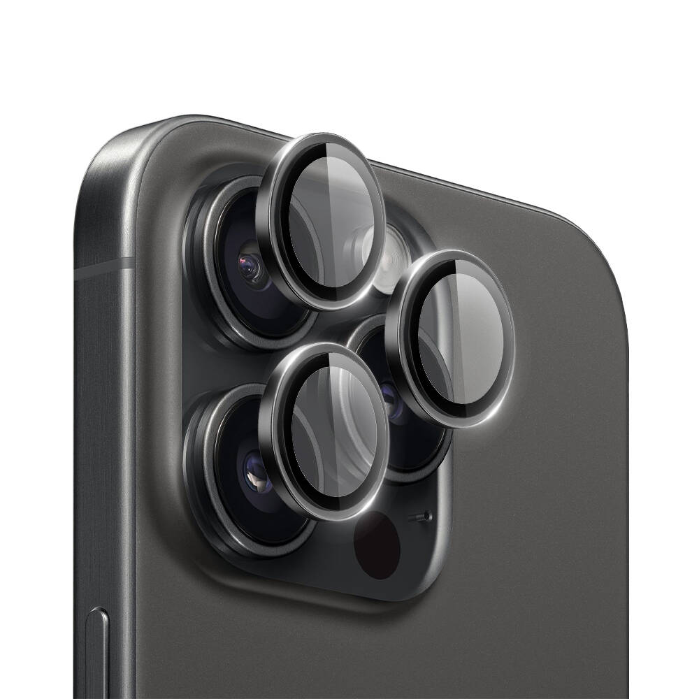iPhone 15 Pro Max Wiwu LG-004 PVD Lens Guard Metal Kamera Lens Koruyucu