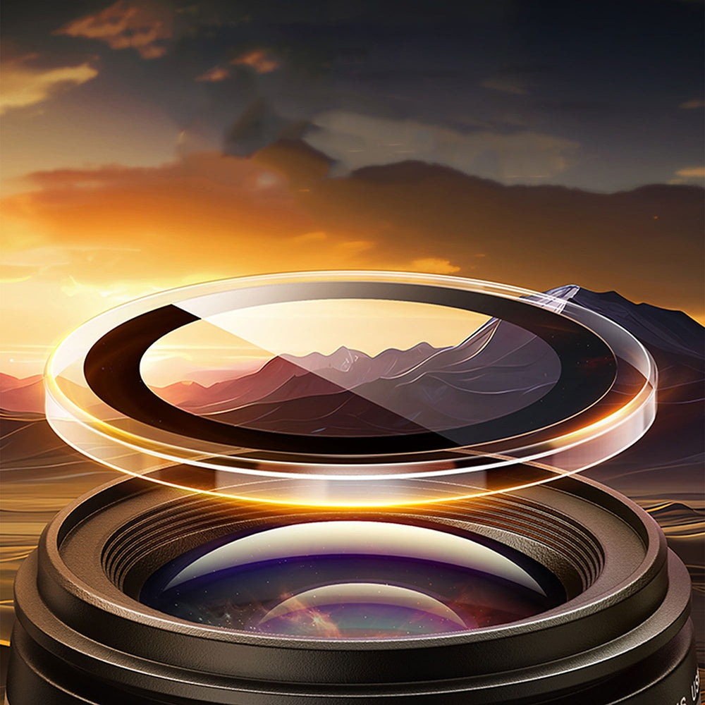 iPhone 15 Pro Max Wiwu LG-007 Lens Guard Oleofobik Anti Reflective Kamera Lens Koruyucu + Kolay Uygulama Aparatlı