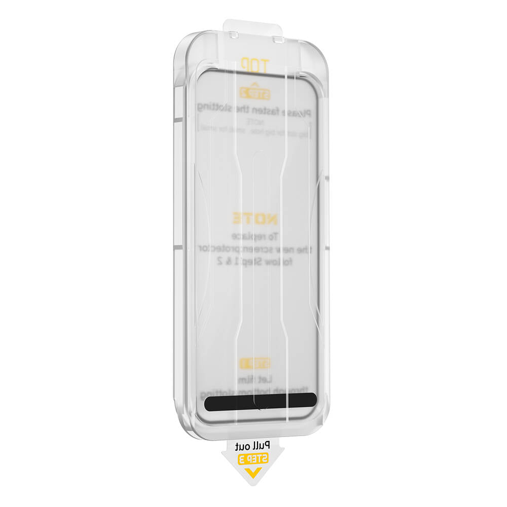 iPhone 15 Pro Max Wiwu SQ-008 Oleofobik Easy Install Darbeye Karşı Dayanıklı Temperli Cam Ekran Koruyucu + Kolay Uygulama Aparatlı