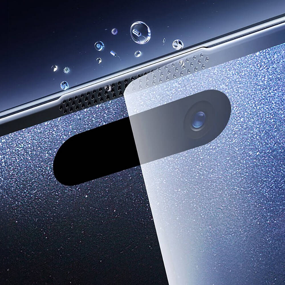 iPhone 15 Pro Max Wiwu SQ-008 Oleofobik Easy Install Darbeye Karşı Dayanıklı Temperli Cam Ekran Koruyucu + Kolay Uygulama Aparatlı