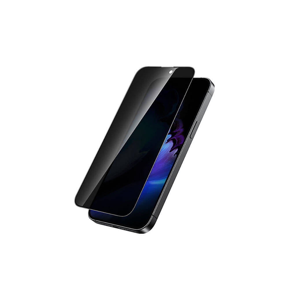 iPhone 15 Pro Recci RSP-A06SP 3D Privacy Shield Temperli Cam Ekran Koruyucu