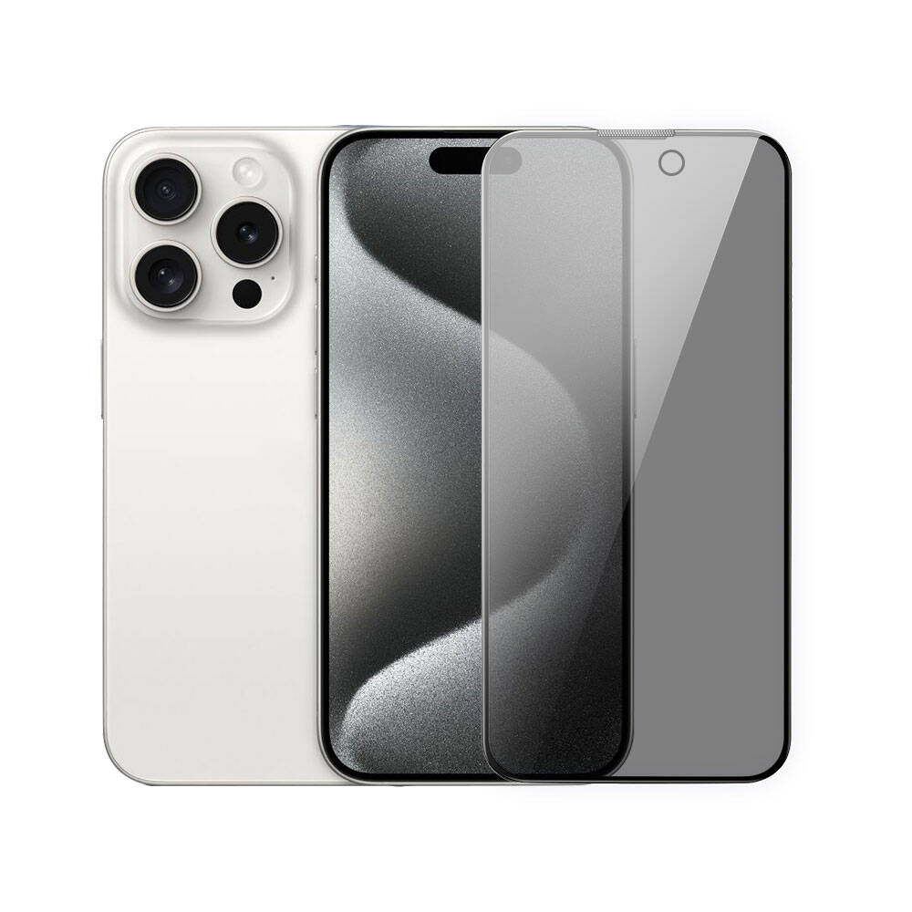 iPhone 15 Pro Wiwu iPrivacy HD Anti-Peep Ekran Koruyucu