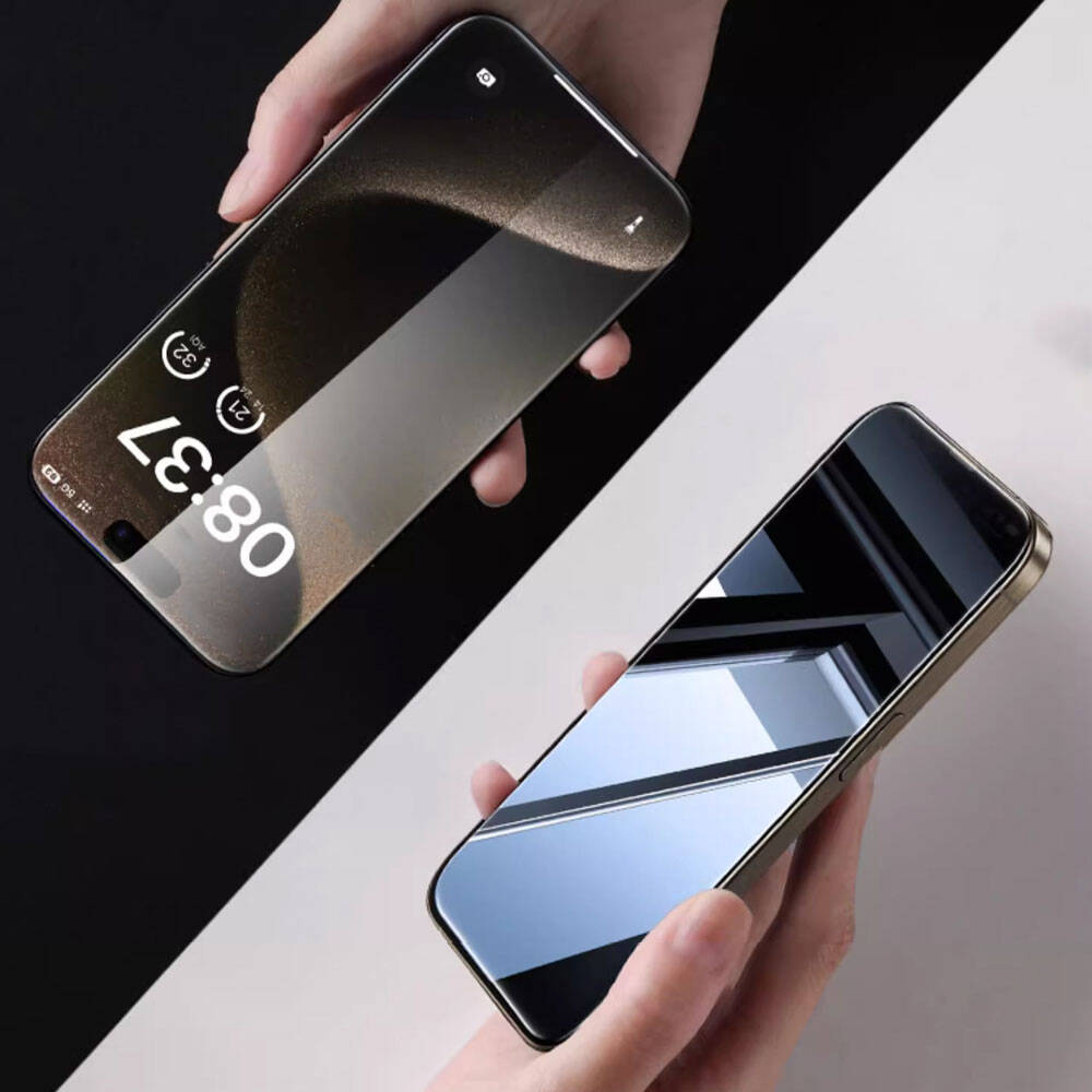 iPhone 15 Pro Wiwu iPrivacy HD Anti-Peep Ekran Koruyucu