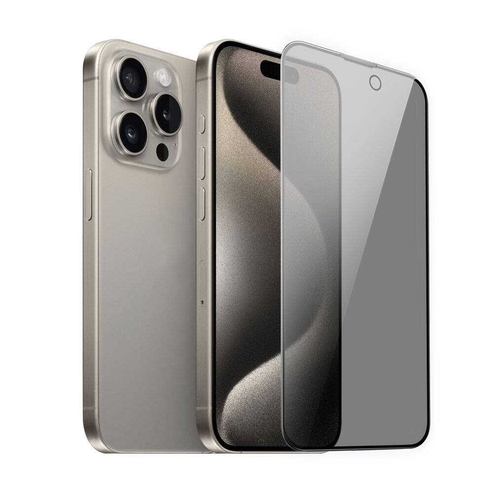 iPhone 15 Pro Wiwu iPrivacy HD Anti-Peep Ekran Koruyucu