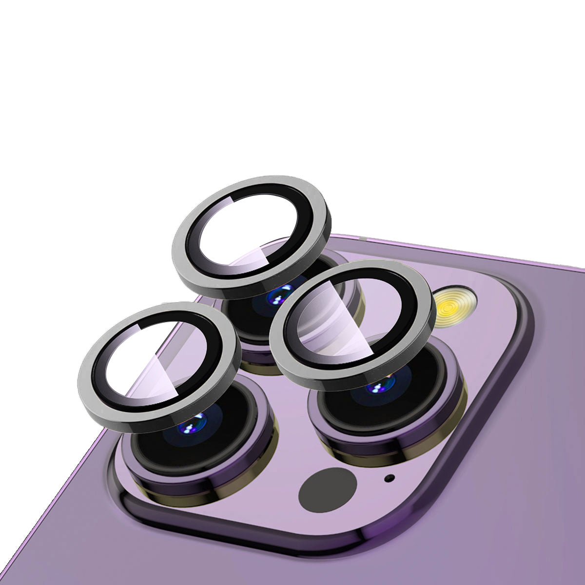 iPhone 15 Pro Zore CL-12 Premium Safir Parmak İzi Bırakmayan Anti-Reflective Kamera Lens Koruyucu