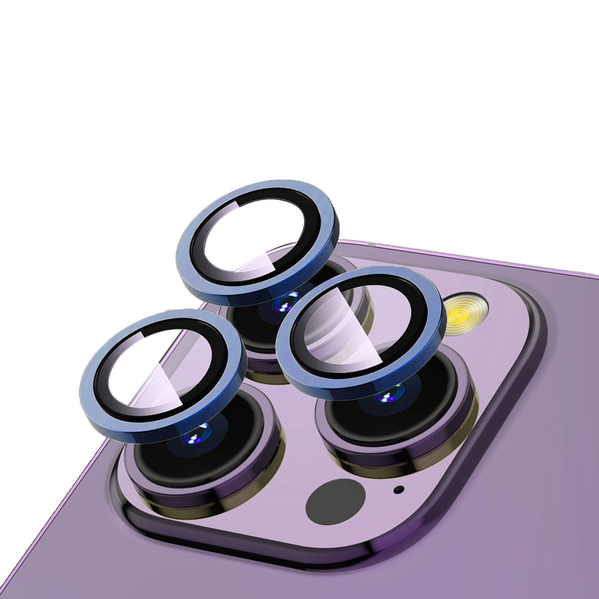 iPhone 15 Pro Zore CL-12 Premium Safir Parmak İzi Bırakmayan Anti-Reflective Kamera Lens Koruyucu