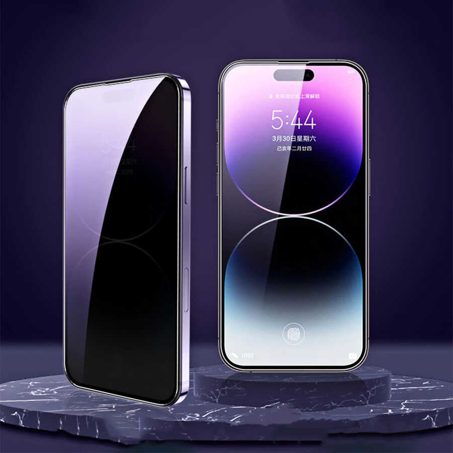 iPhone 15 Pro Zore Kor Privacy Cam Ekran Koruyucu