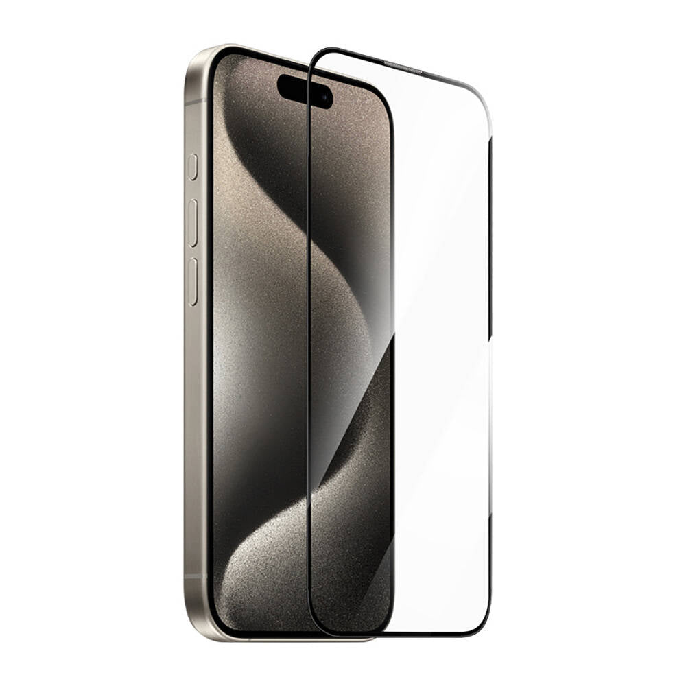 iPhone 15 Wiwu GT-014 Polimer Oleofobik Kaplama Şeffaf Pürüzsüz Temperli Cam Ekran Koruyucu 25'li Paket