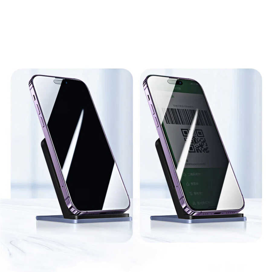 iPhone 15 Zore Kor Privacy Cam Ekran Koruyucu