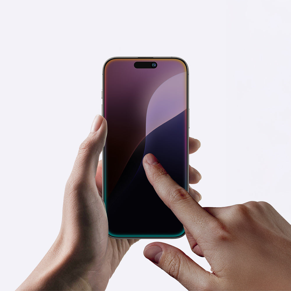 iPhone 16 Amazingthing Titan Privacy Parmak İzi Bırakmayan Temperli Cam Ekran Koruyucu