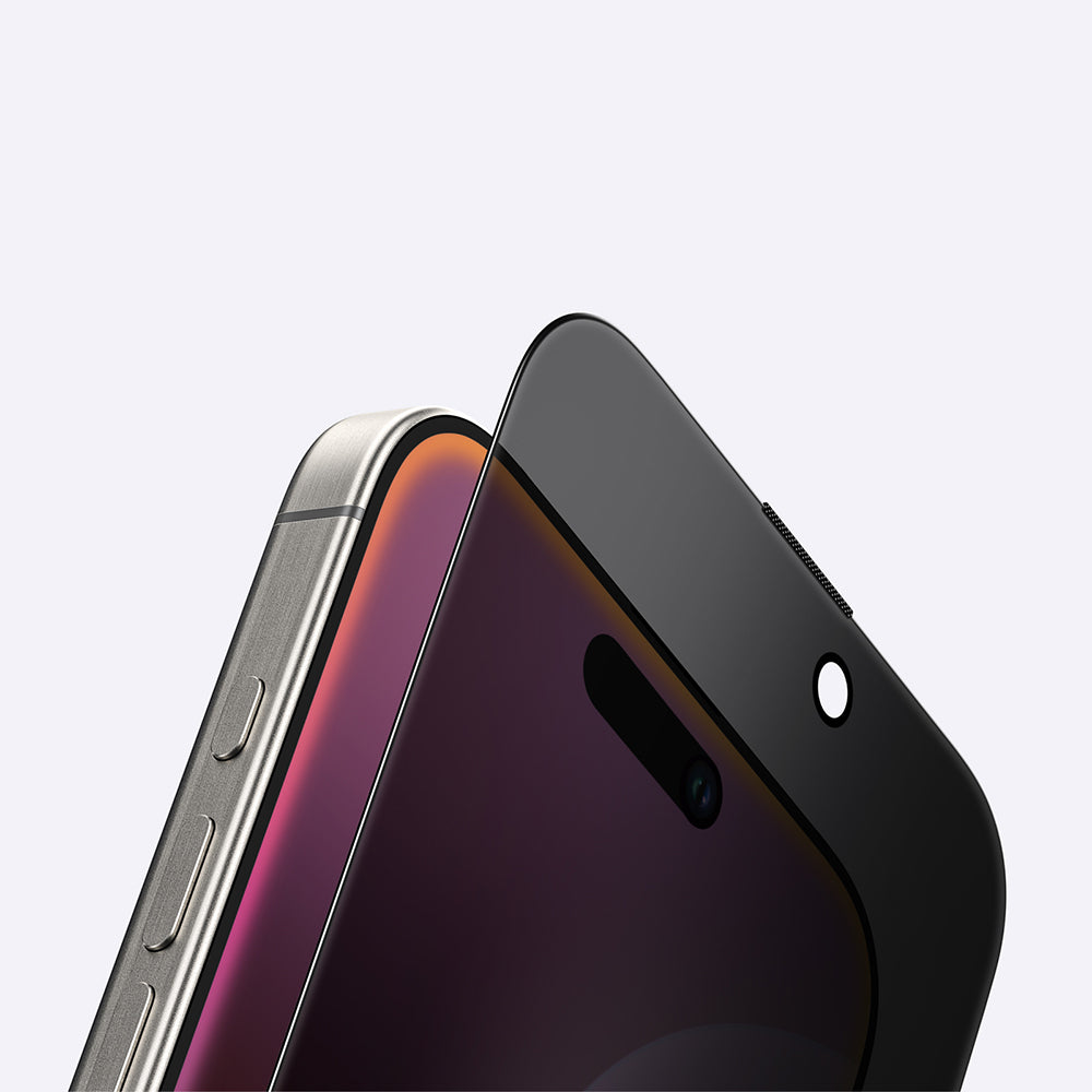 iPhone 16 Amazingthing Titan Privacy Parmak İzi Bırakmayan Temperli Cam Ekran Koruyucu