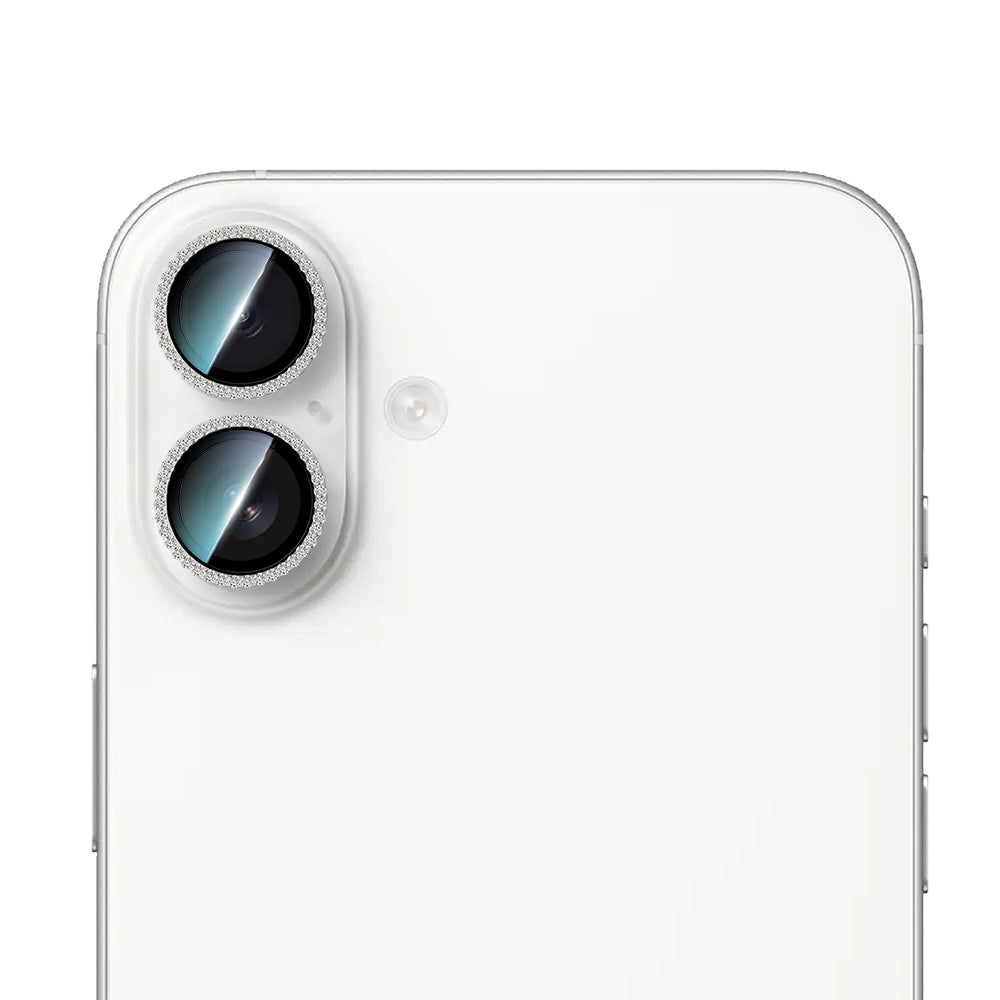iPhone 16 CaseWorld Alloy Sparkling Diamond Serisi Taşlı Lens Koruyucu
