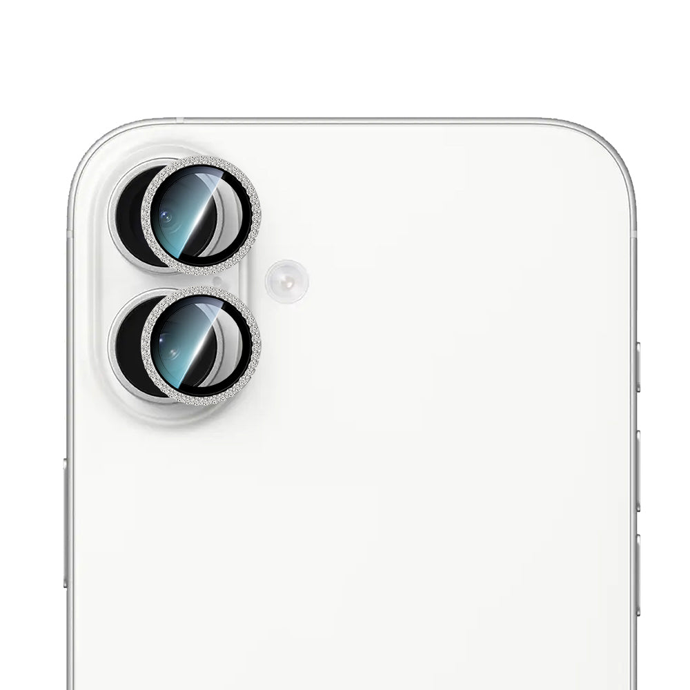 iPhone 16 CaseWorld Alloy Sparkling Diamond Serisi Taşlı Lens Koruyucu