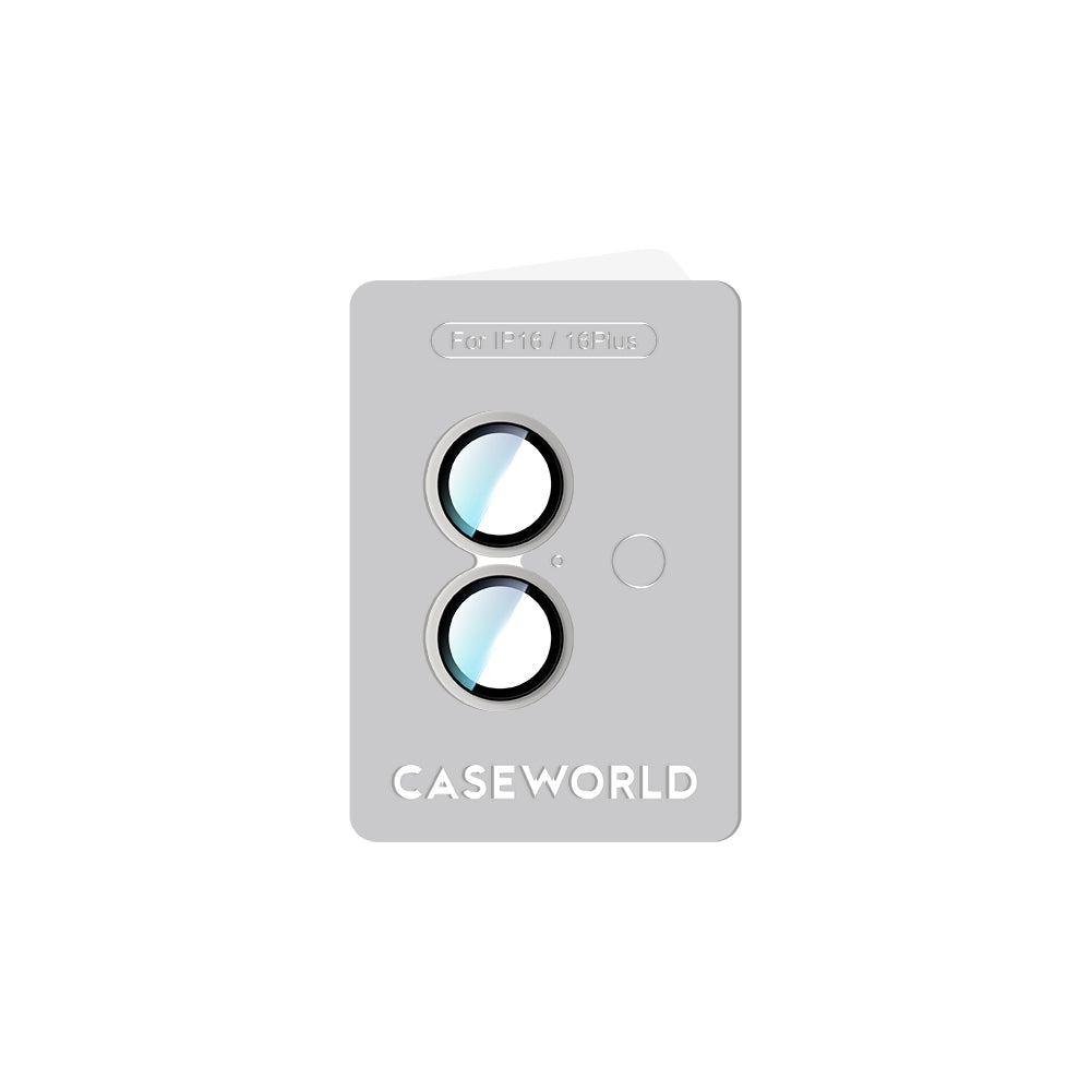 iPhone 16 CaseWorld Alloy Two-Color Serisi Lens Koruyucu