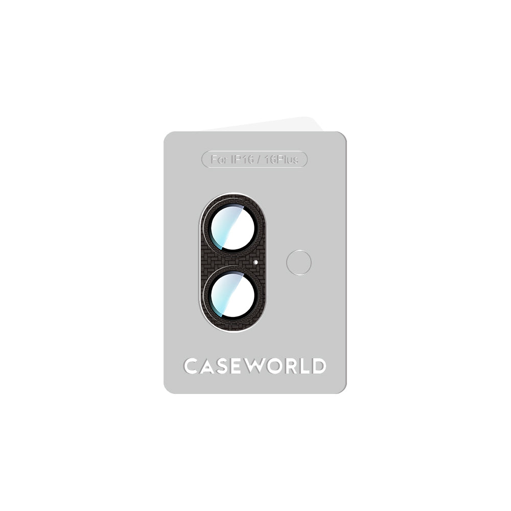 iPhone 16 CaseWorld Karbon Fiber Serisi Anti Reflective Ultra Clear Full Kamera Lens Koruyucu