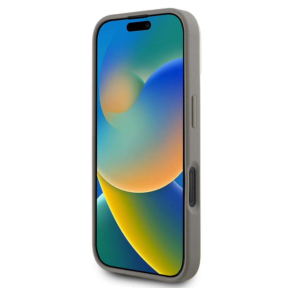 iPhone 16 Kılıf DKNY Orijinal Lisanslı M-safe Şarj Özellikli 3D Yazılı Checkered Pattern Kılıf