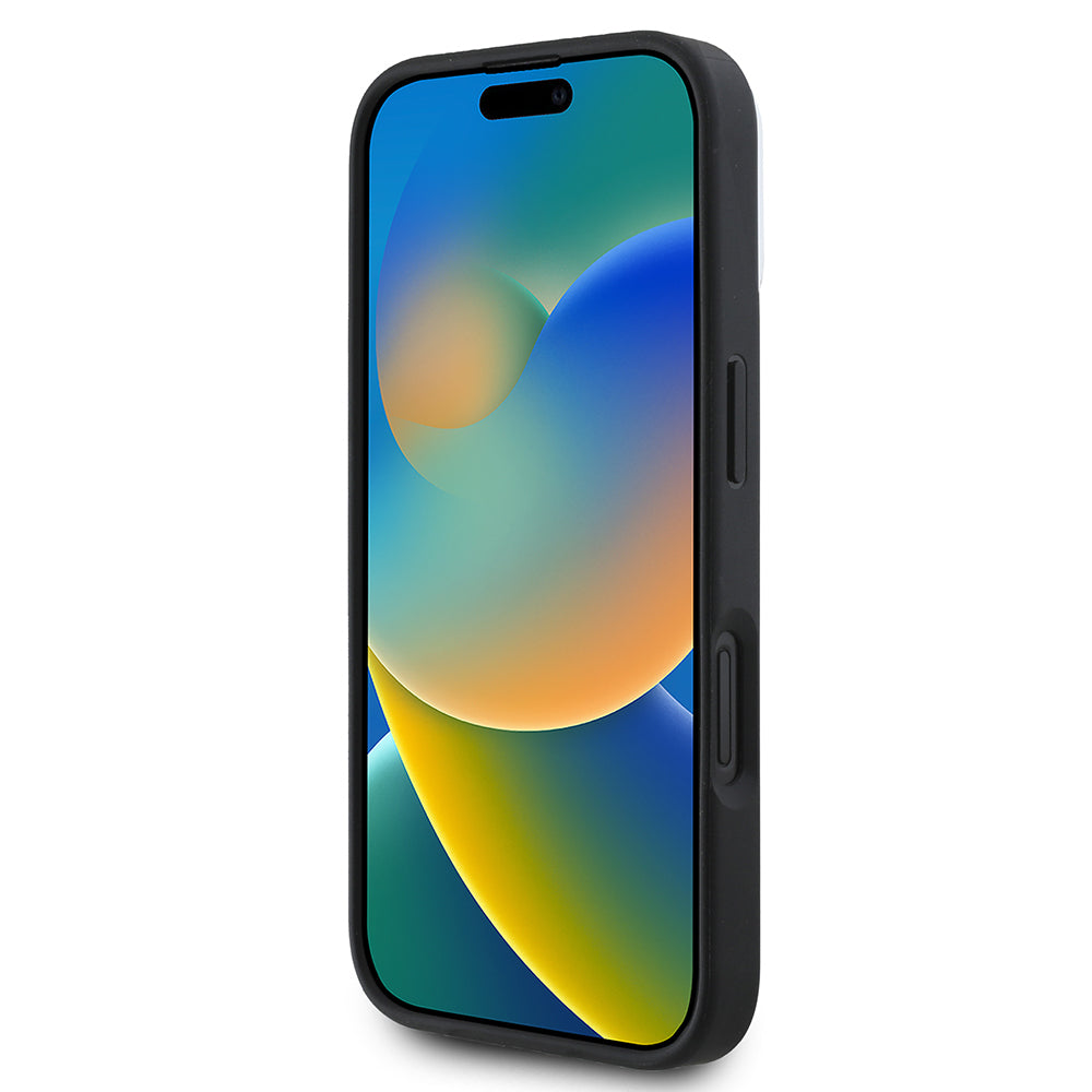 iPhone 16 Kılıf DKNY Orijinal Lisanslı M-safe Şarj Özellikli 3D Yazılı Checkered Pattern Kılıf