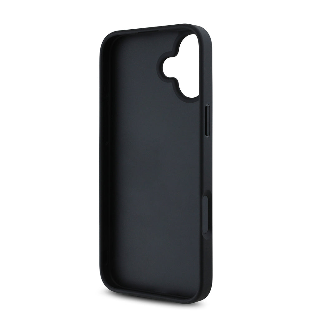 iPhone 16 Kılıf DKNY Orijinal Lisanslı Taşlı DKNY Yazılı Metalik Rhinestones PU Deri Kılıf