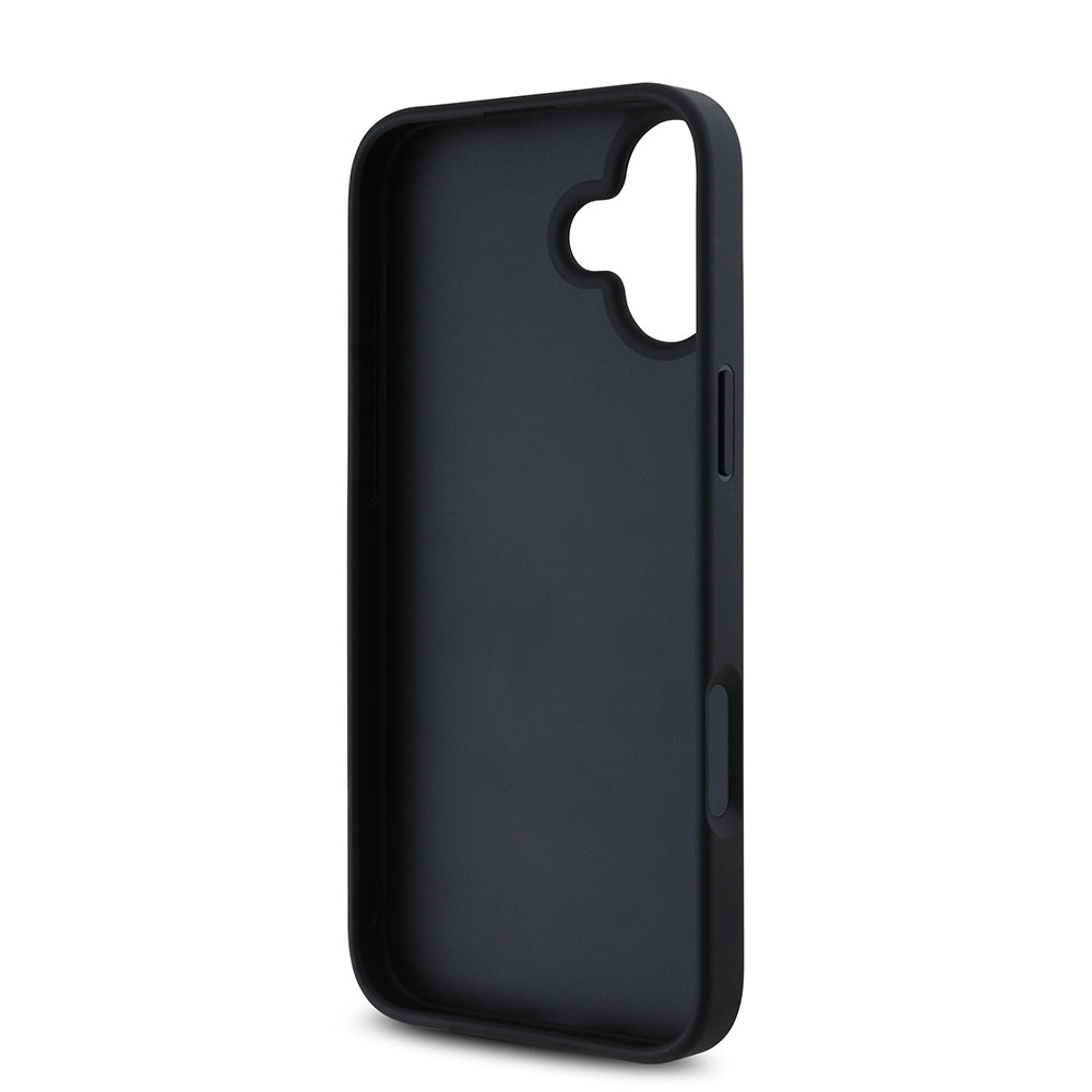 iPhone 16 Kılıf Guess Orijinal Lisanslı Gül Baskılı Büyük Metal Logo Dizaynlı Kılıf