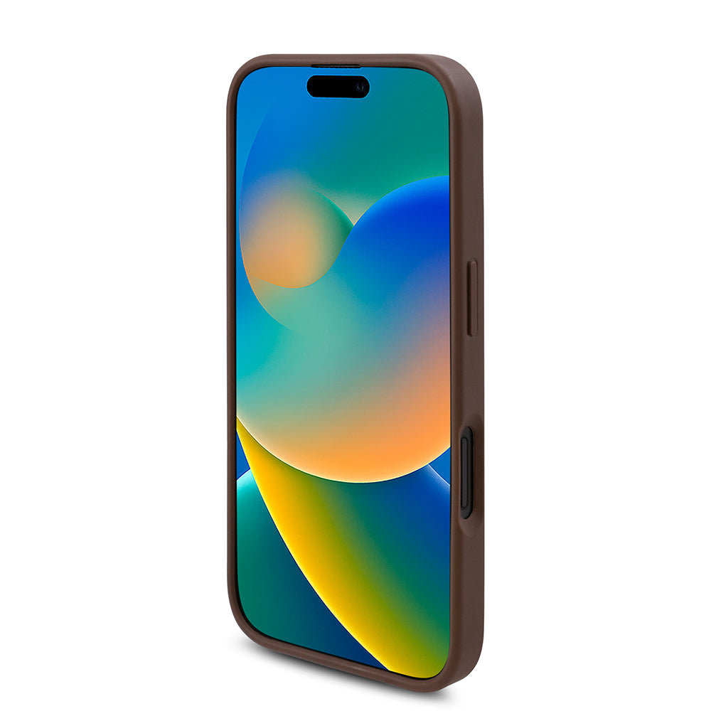 iPhone 16 Kılıf Guess Orijinal Lisanslı M-safe Şarj Özellikli Gül Baskılı 4G Desenli Yazı Logolu Kılıf