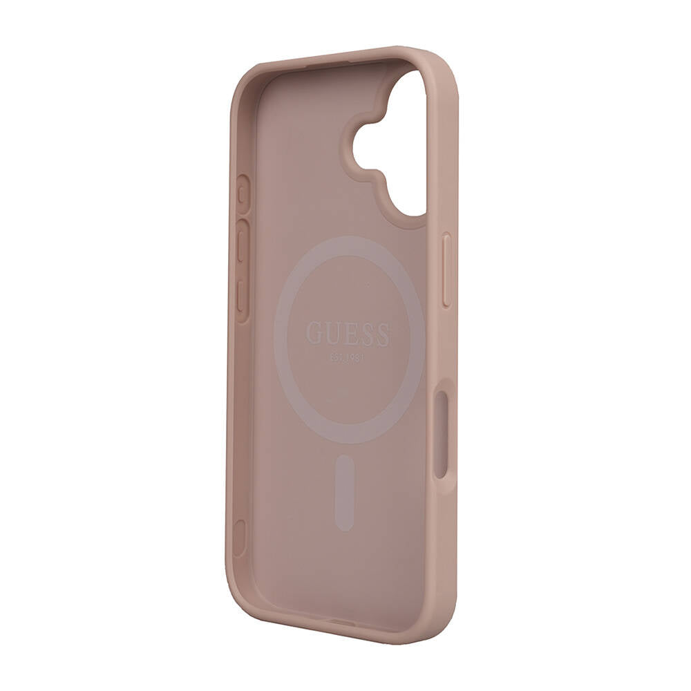 iPhone 16 Kılıf Guess Orijinal Lisanslı M-safe Şarj Özellikli Small 4G Classic Kılıf
