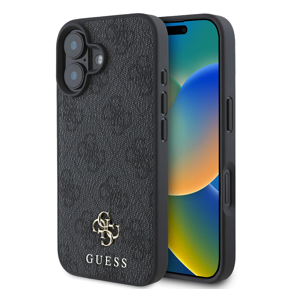 iPhone 16 Kılıf Guess Orijinal Lisanslı M-safe Şarj Özellikli Small 4G Classic Kılıf