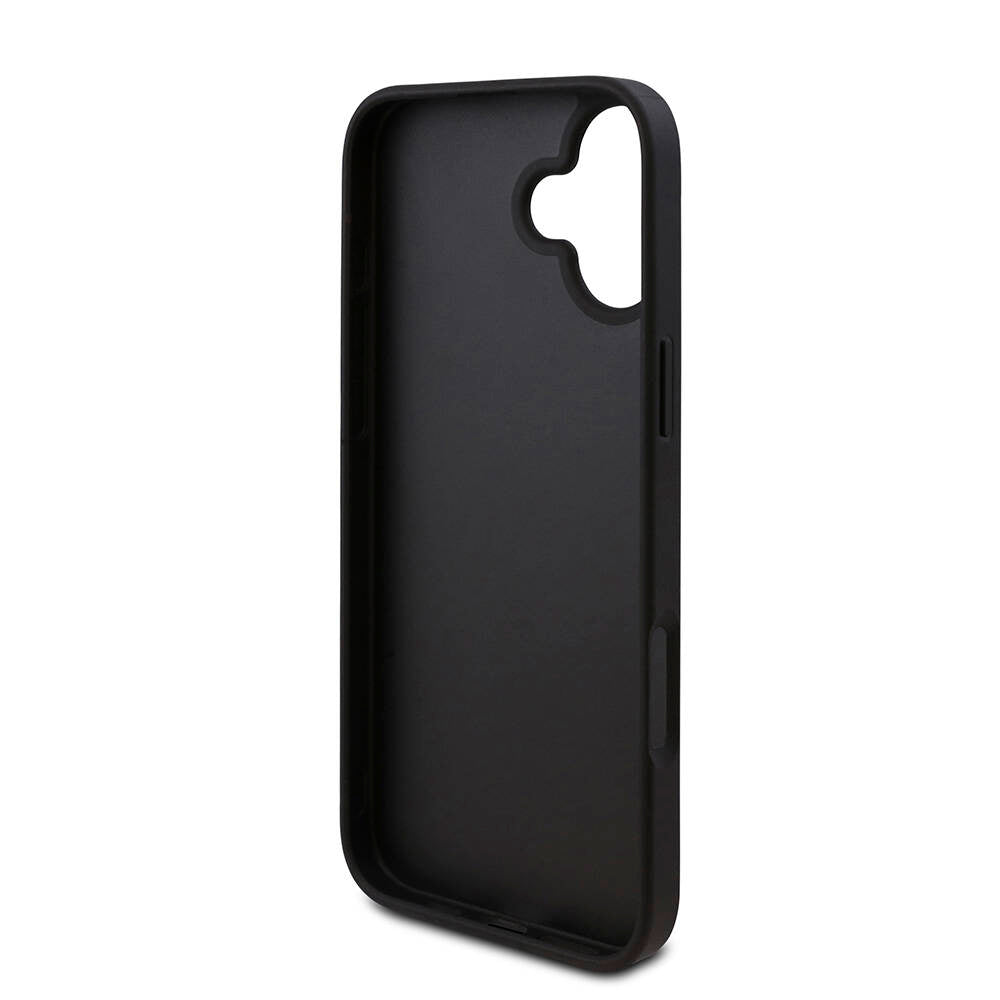 iPhone 16 Kılıf Guess Orijinal Lisanslı PU Deri 4G Desenli Üçgen Logolu Kılıf