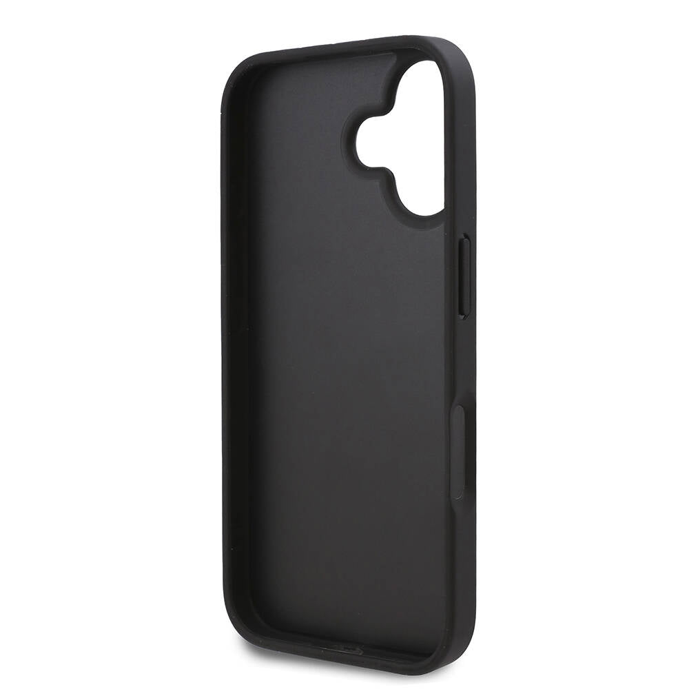 iPhone 16 Kılıf Karl Lagerfeld Orijinal Lisanslı Kartlıklı Cardslot Monogram Kılıf