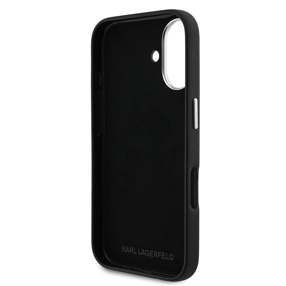 iPhone 16 Kılıf Karl Lagerfeld Orijinal Lisanslı K&C Heads Pin Kılıf