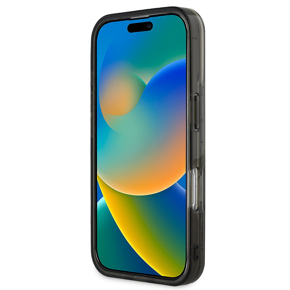 iPhone 16 Kılıf Karl Lagerfeld Orijinal Lisanslı Simli KL Yazılı Monogram Gradient Kılıf