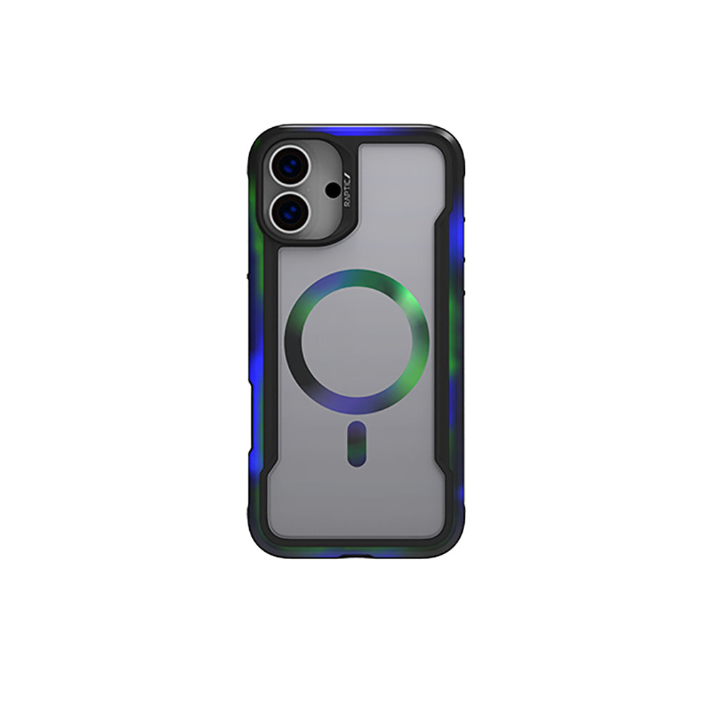 iPhone 16 Kılıf M-safe Şarj Özellikli Airbagli Raptic Shield 2.0 Serisi Şeffaf Arka Yüzey Kılıf