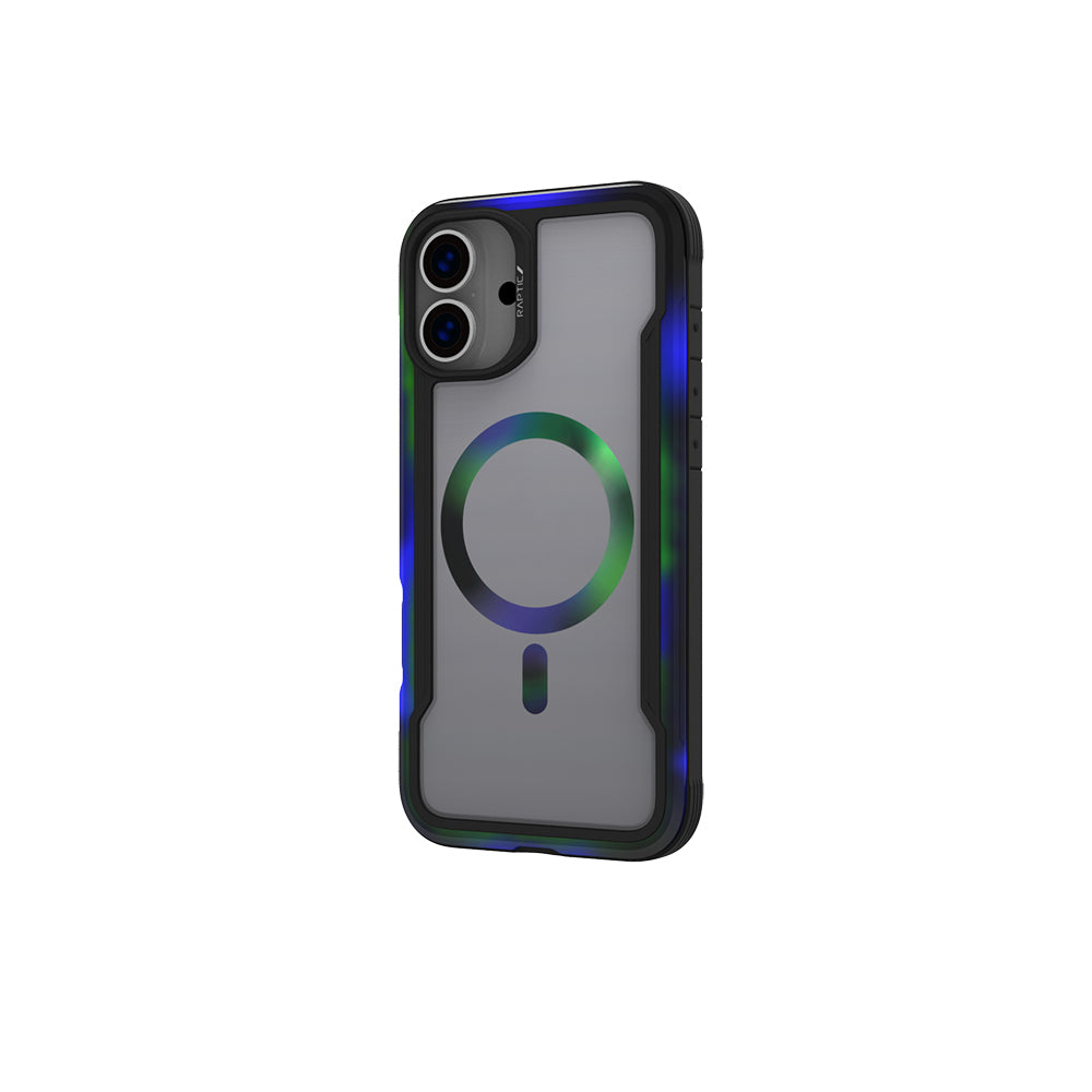 iPhone 16 Kılıf M-safe Şarj Özellikli Airbagli Raptic Shield 2.0 Serisi Şeffaf Arka Yüzey Kılıf