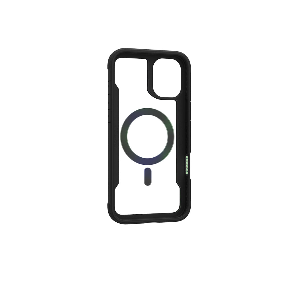 iPhone 16 Kılıf M-safe Şarj Özellikli Airbagli Raptic Shield 2.0 Serisi Şeffaf Arka Yüzey Kılıf